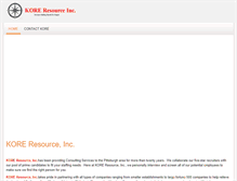 Tablet Screenshot of koreresource.com